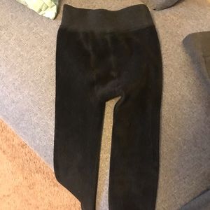 Black Thermal leggings for girls age 6-7